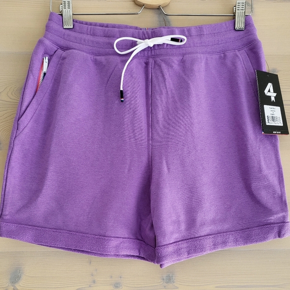 FourLaps Pants - NWT FourLaps Oversized Rush Sweat Shorts Elastic Drawstring Lavendar Purple S